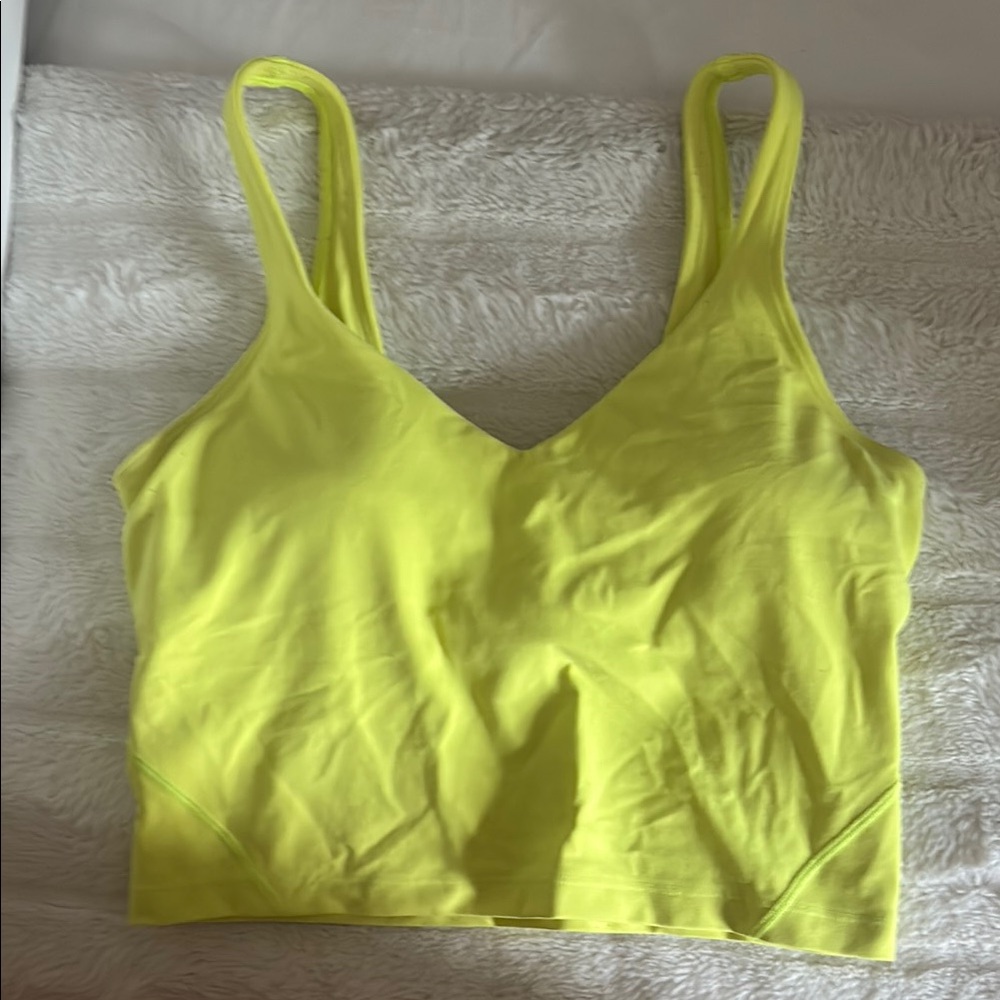 lululemon athletica Yellow Tank Top